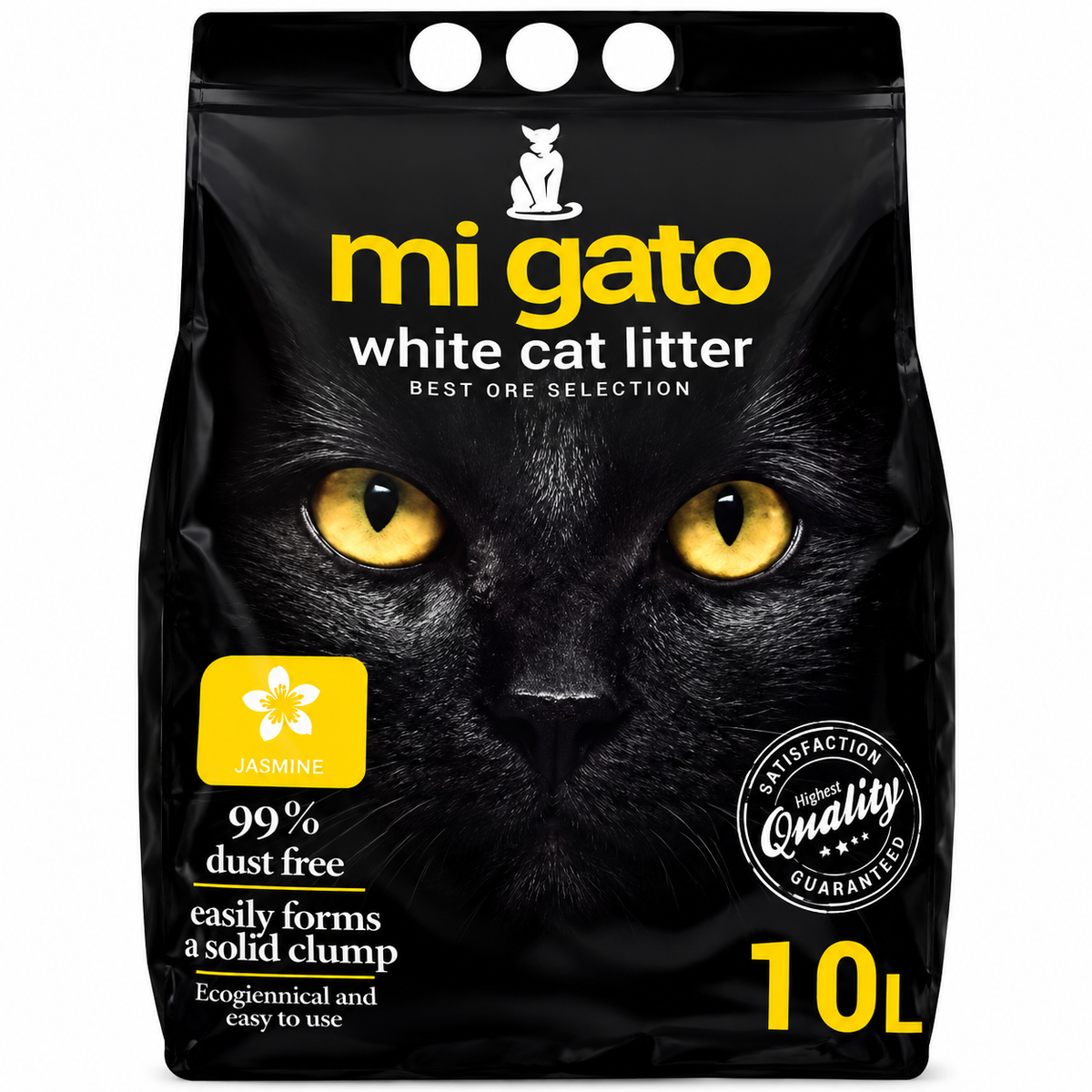 Mi Gato White Clumping Cat Litter Jasmine Scent 10L