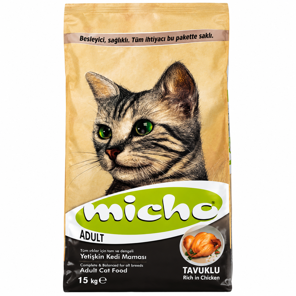 Micho Adult Cat Dry Food with Chicken 15kg