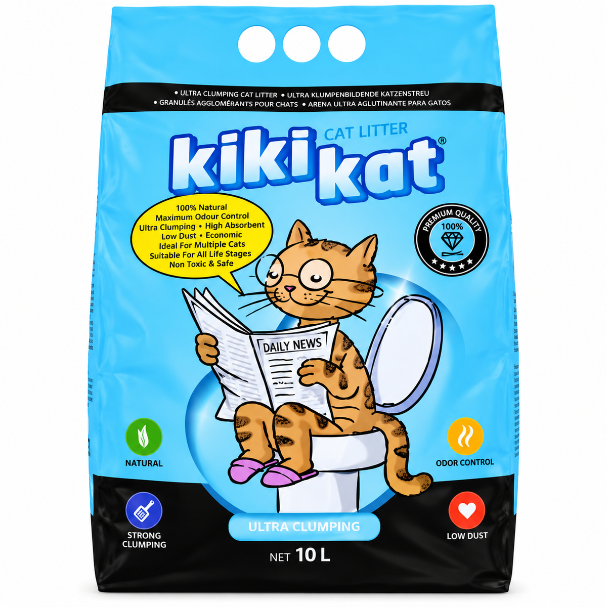 Kiki Kat Ultra Clumping Cat Litter 10L