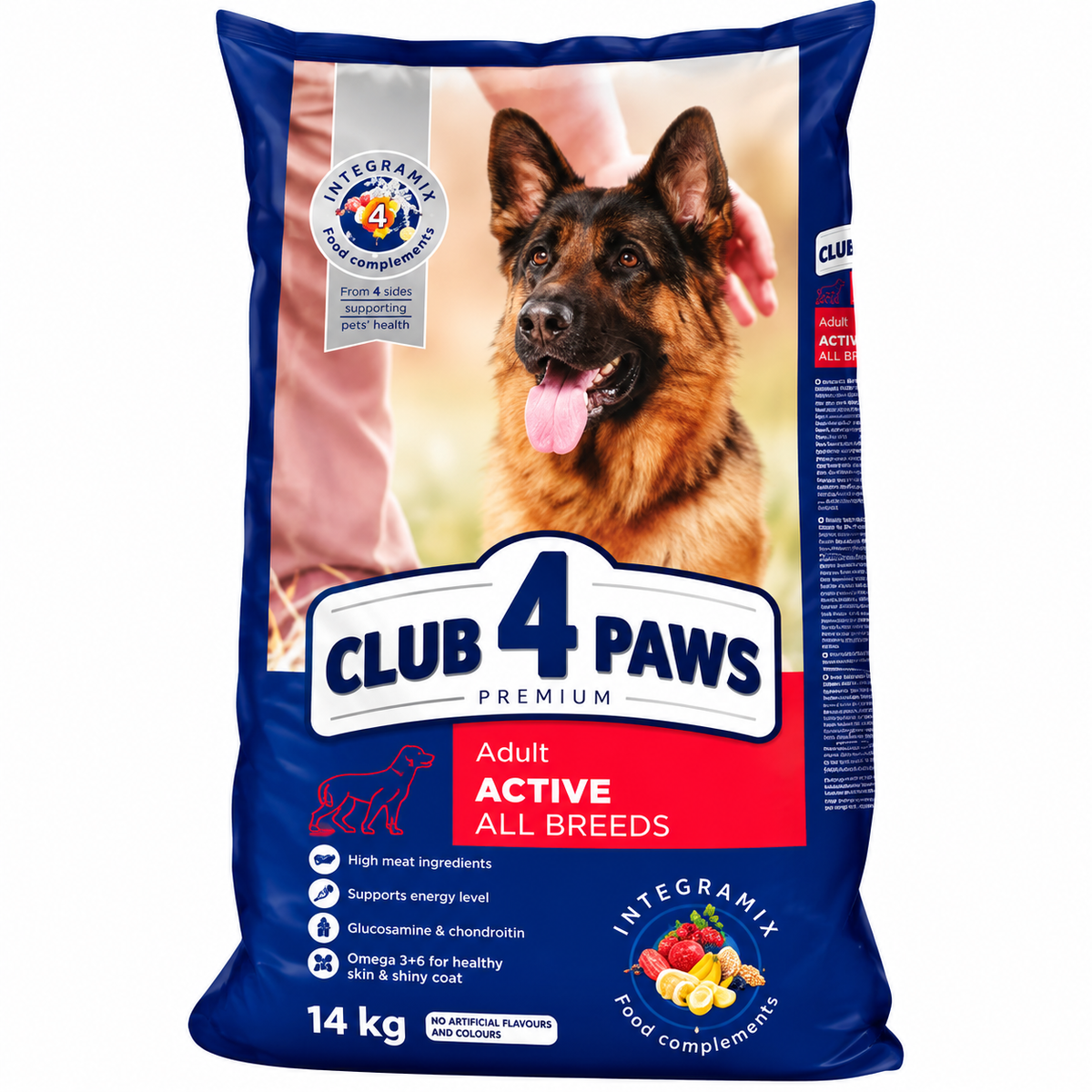 Club 4 Paws Premium Adult Active Dog Dry Food 14kg