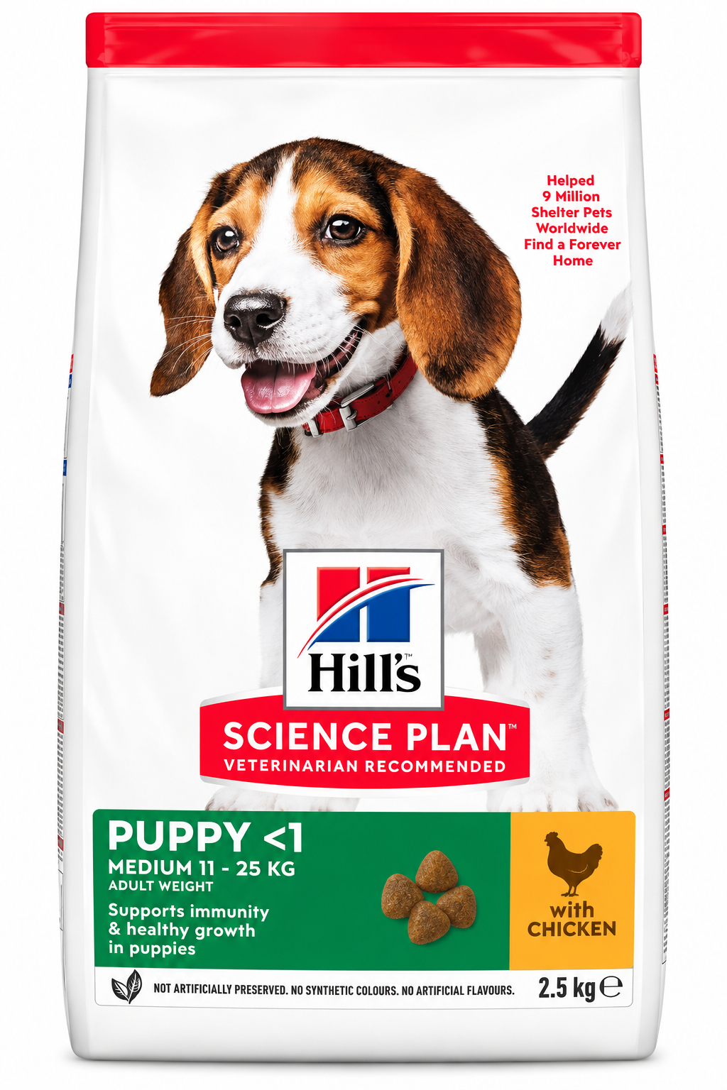 Hill’s Science Plan Puppy Medium Breed Dry Dog Food with Chicken – 2.5 KG