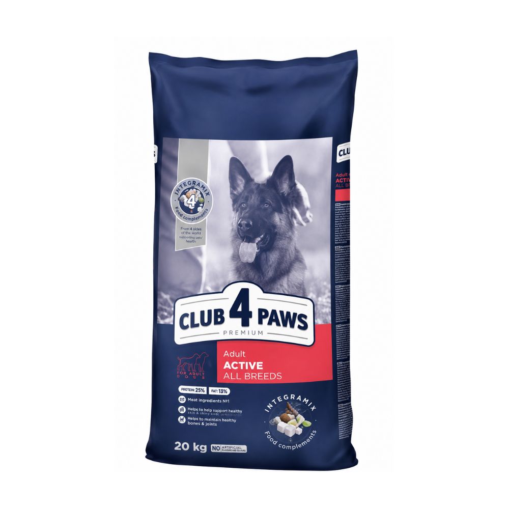 Club 4 Paws Active Adult Dog Dry Food with Chicken 20kg