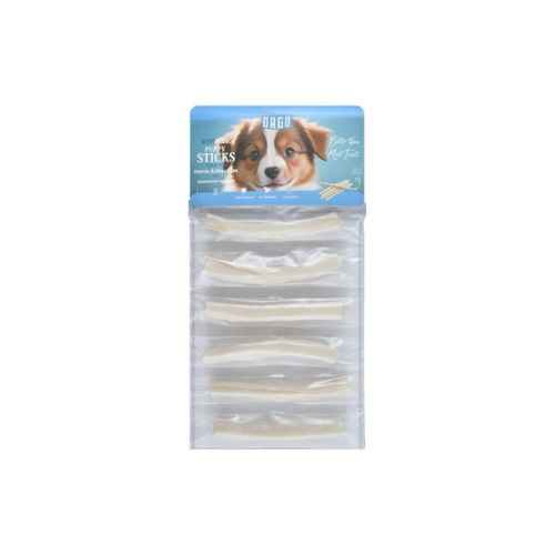 Orgo Rawhide Chew Sticks for Dogs Small Size White