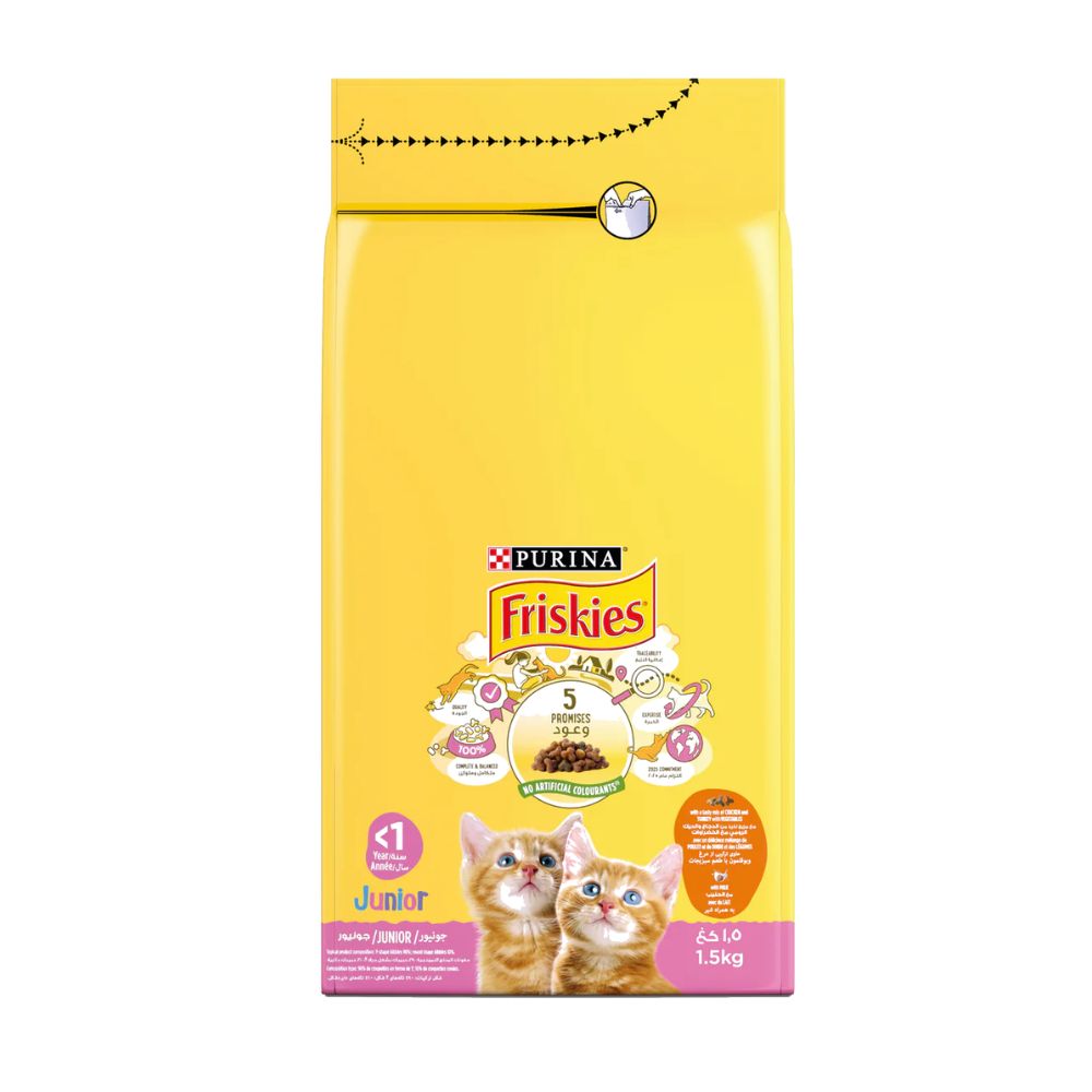 Purina Friskies Junior With Chicken And Milk Cat Dry Food 1.5 kg