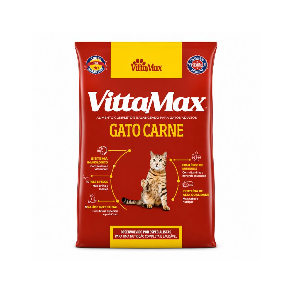Vita Max Cat Food with Meat Flavor 1kg