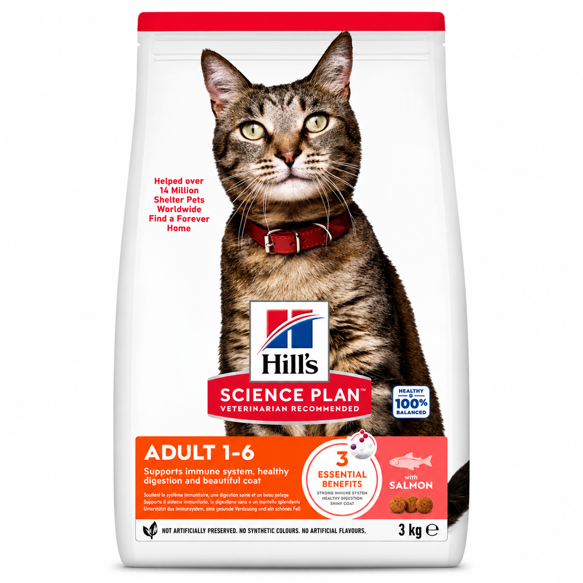 Hill’s Science Plan Adult Cat Dry Food with Salmon – 3 KG