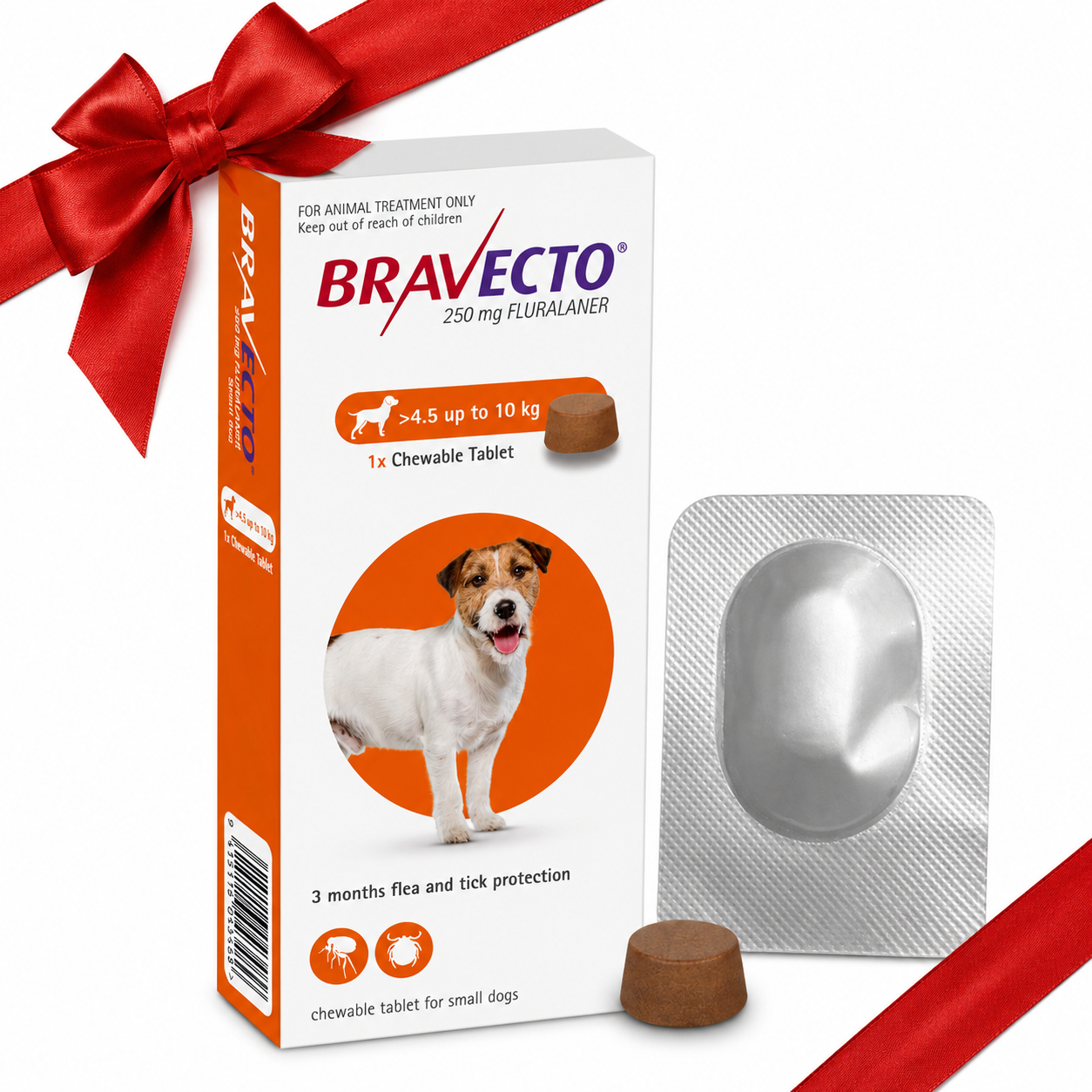 Bravecto 4.5–10 kg + Free Evatri Tablet