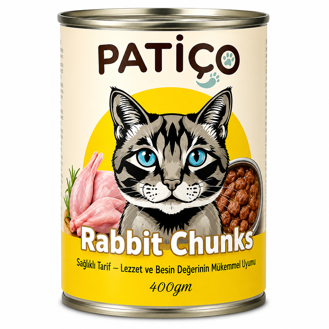 Patico Rabbit Chunks Wet Cat Food 400g