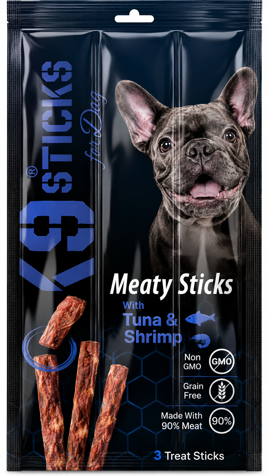 K9 Sticks Signature Meaty Sticks with Tuna & Shrimp for Dogs 3 Treat Sticks