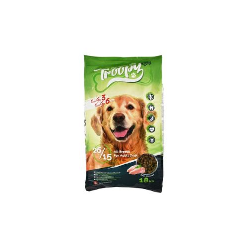 Troopy Adult Dog Dry Food 26/15 with Chicken 18kg