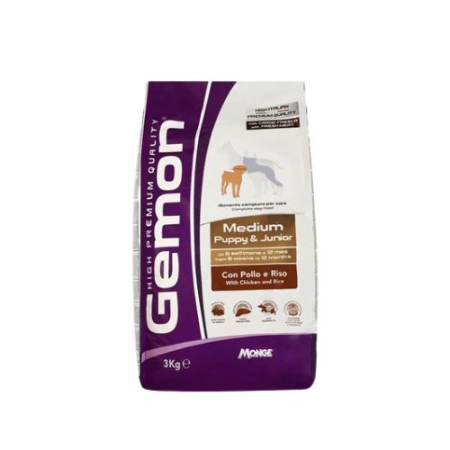Gemon Mini Puppy And Junior Dry Food With Chicken 3Kg