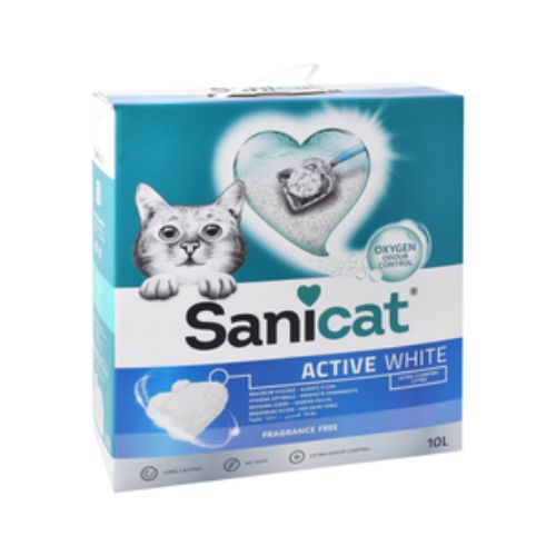 Sanicat Active White Ultra Clumping Cat Litter 10L