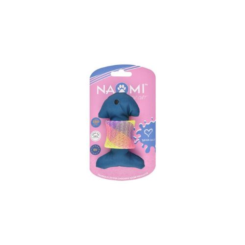 Plush Fish Toy for Cats Blue by Naomi