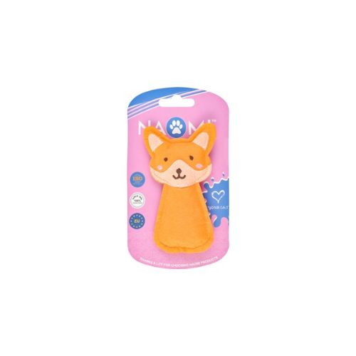 Plush Wolf Toy for Cats Orange by Naomi