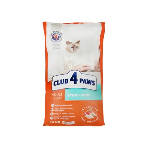 Club 4 Paws Adult Sterilized Cat Dry Food 14kg
