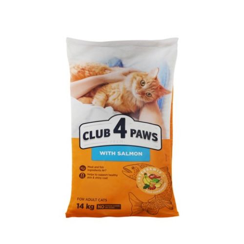 Club 4 Paws Adult Cat Dry Food with Salmon 14kg