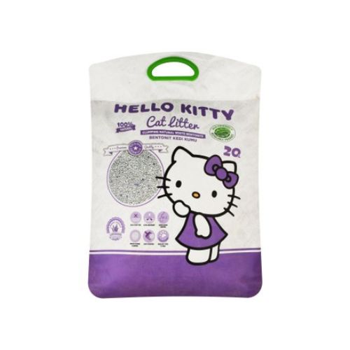 Hello Kitty Eco-Friendly White Bentonite Clumping Cat Litter Lavander Scent 20L
