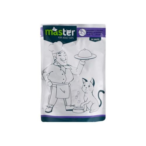 Master Wet Food With Rabbit In Sauce for Adult Cats 80G