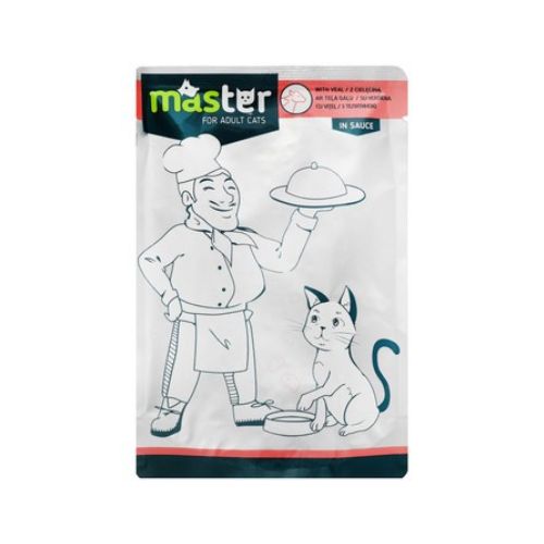 Master Wet Food With Beaf In Sauce for Adult Cats 80G