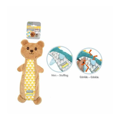 Soleil Brown Bear Plush Dog and Cats Toy