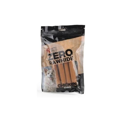 Riich Exellence Zero Rawhide Dog Bone Treats, Chicken Flavour, Medium Size, 4 Piece