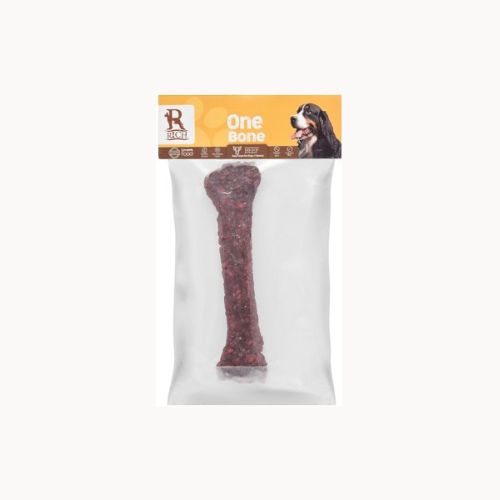Rich Beef Flavored Bone Shaped Dog Treat 1 Piece