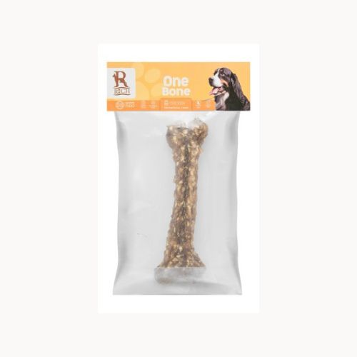 Rich Chicken Flavored Bone Shaped Dog Treat 1 Piece