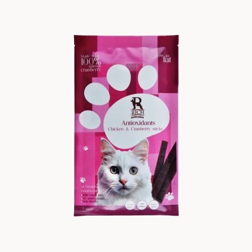 Rich Chicken & Cranberry Cat Treats with Antioxidants 5 pcs