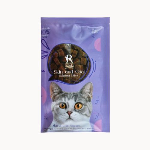 Rich Salmon Cat Treats for Skin & Coat Health 60g