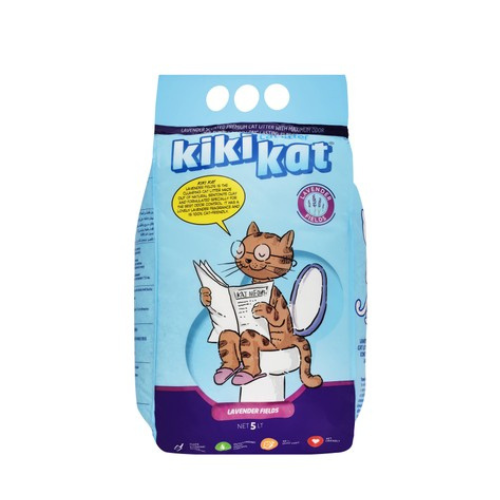 Kiki Kat Clumping Cat Litter Lavender Scent 10L