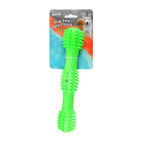 Solay Neon Green Spike Stick Dog Chew Toy