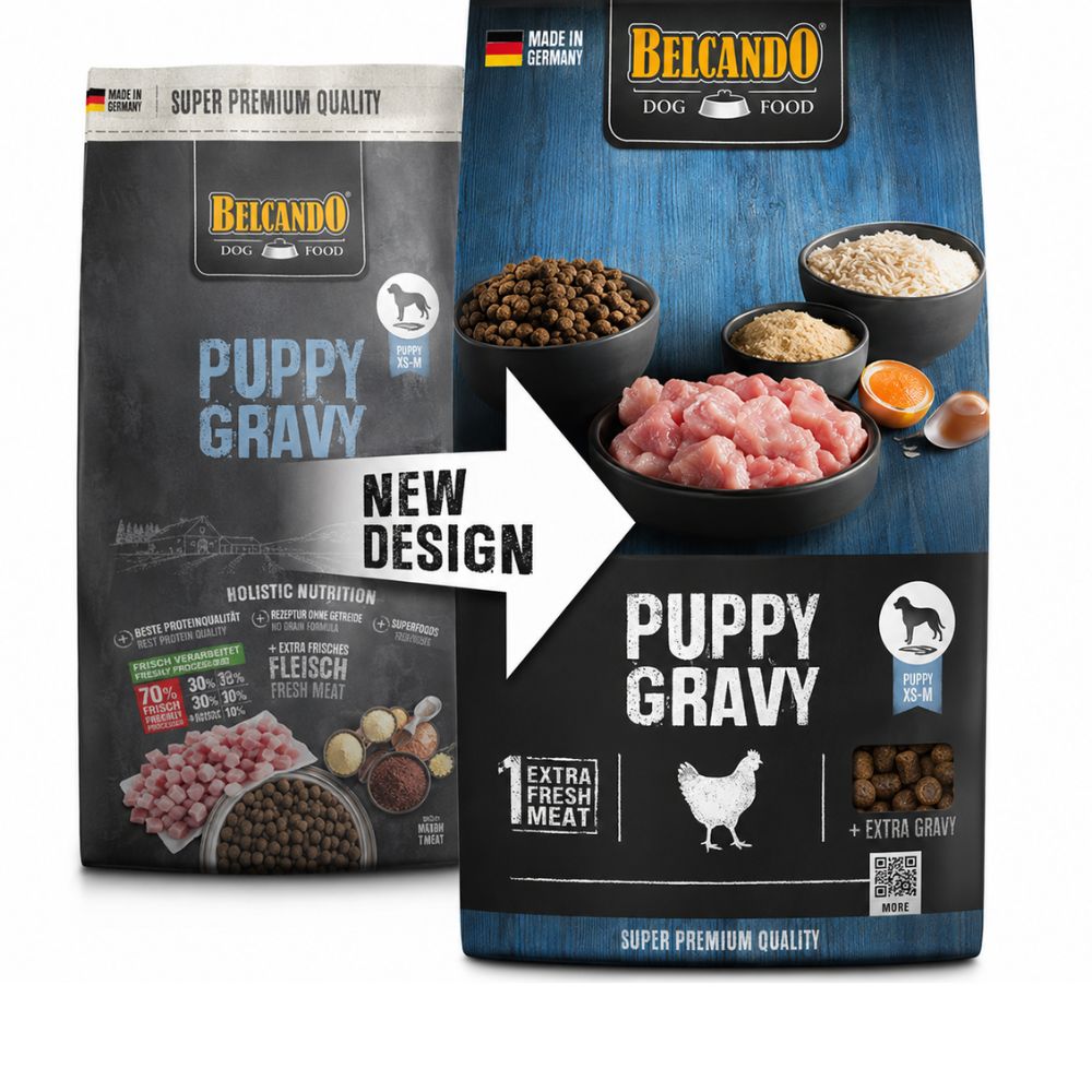 Belcando Puppy Gravy Dry Dog Food 1 kg Poultry & Fish