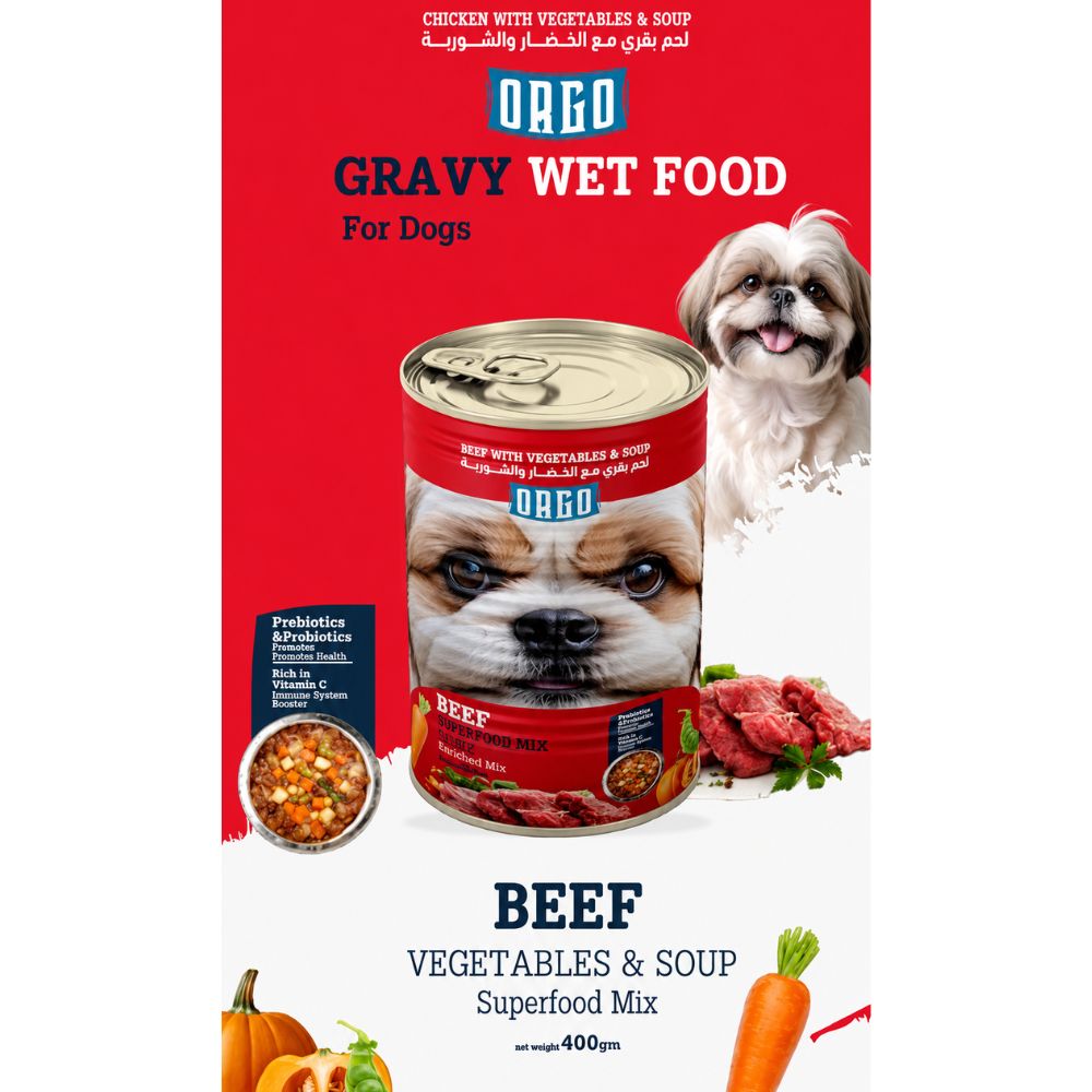 Orgo Beef, Vegetables & Soup – Super Food Mix – 400g