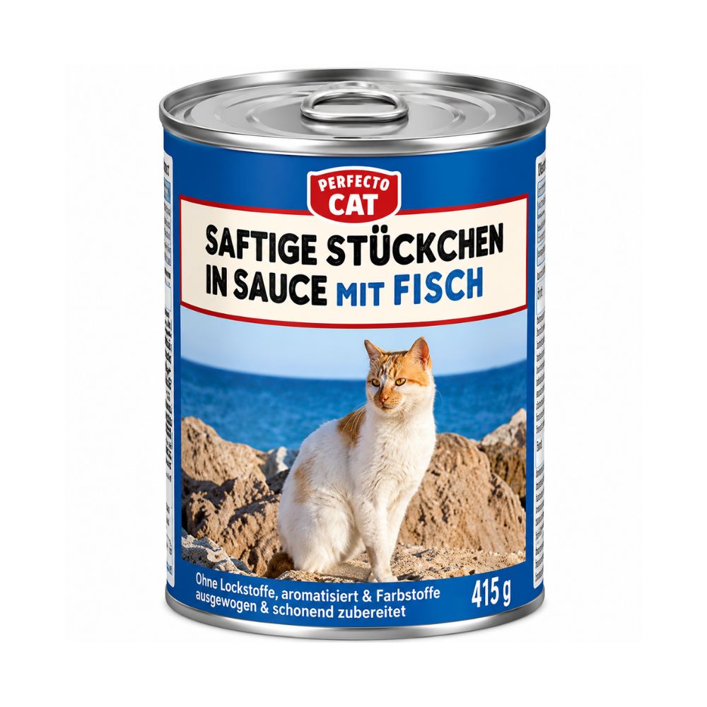Perfecto Cat Wet Food with Fish in Gravy 415 g