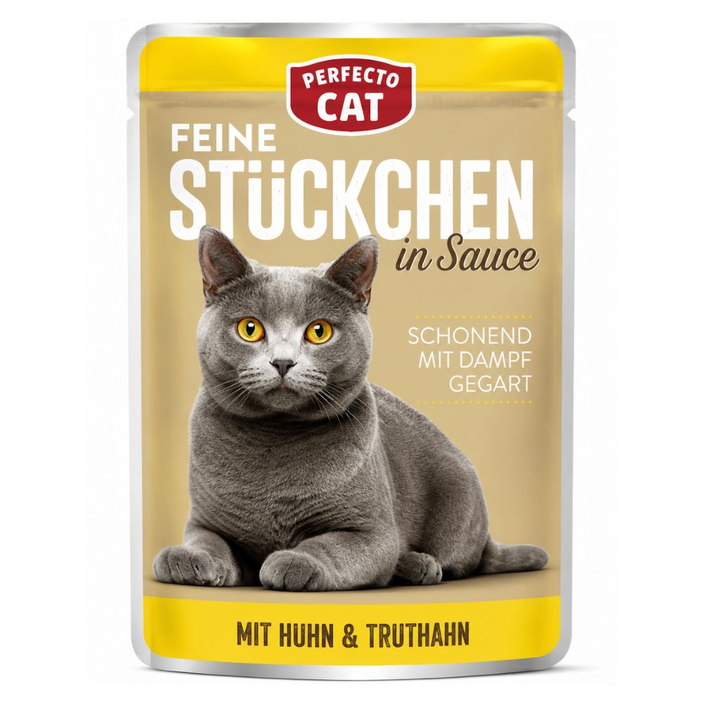 Perfecto Cat Wet Food with Chicken & Turkey in Gravy 100 g