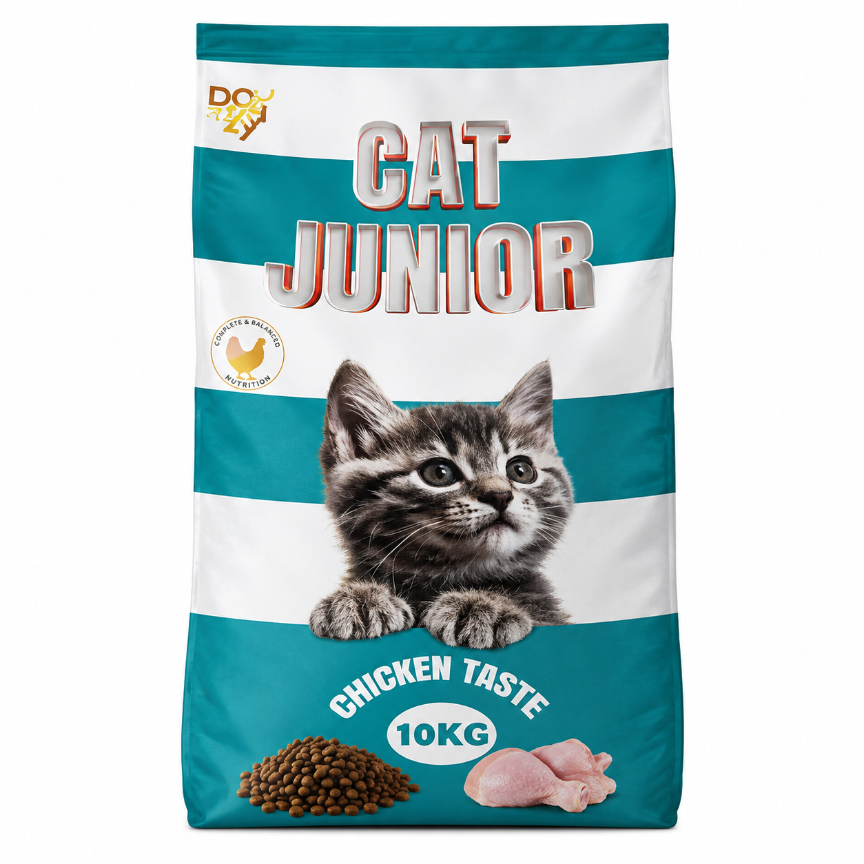Doodzy Cat Junior Chicken Dry Food – 10 KG