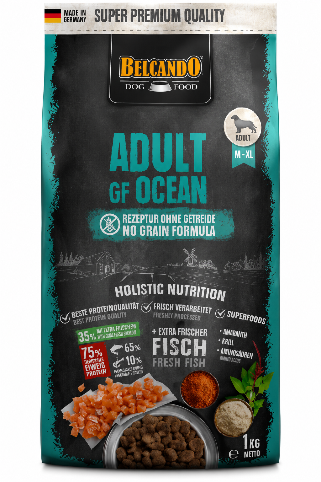 Belcando Adult GF Ocean Grain-Free Dry Dog Food 1kg