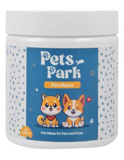 Pets Park Pet Wipes for Ears & Eyes – 50 Pieces