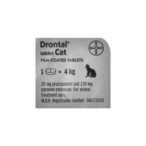 Drontal Plus Flavour Bone Shaped Tablets For Cats