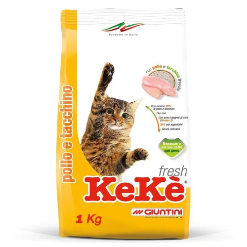 Kekè Fresh Chicken and Turkey Cat Food 1kg