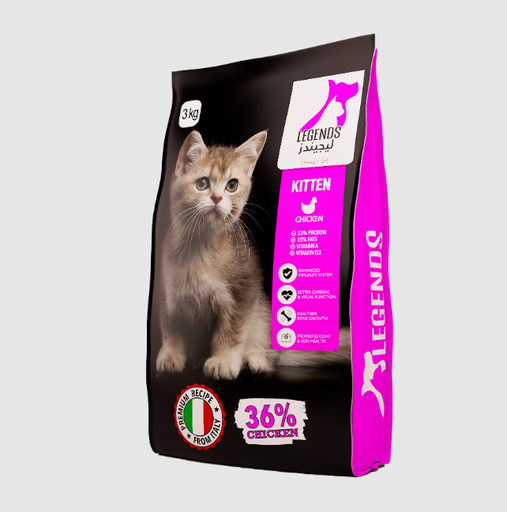 Legends Kitten Cat Dry Food With Chicken 3 Kg