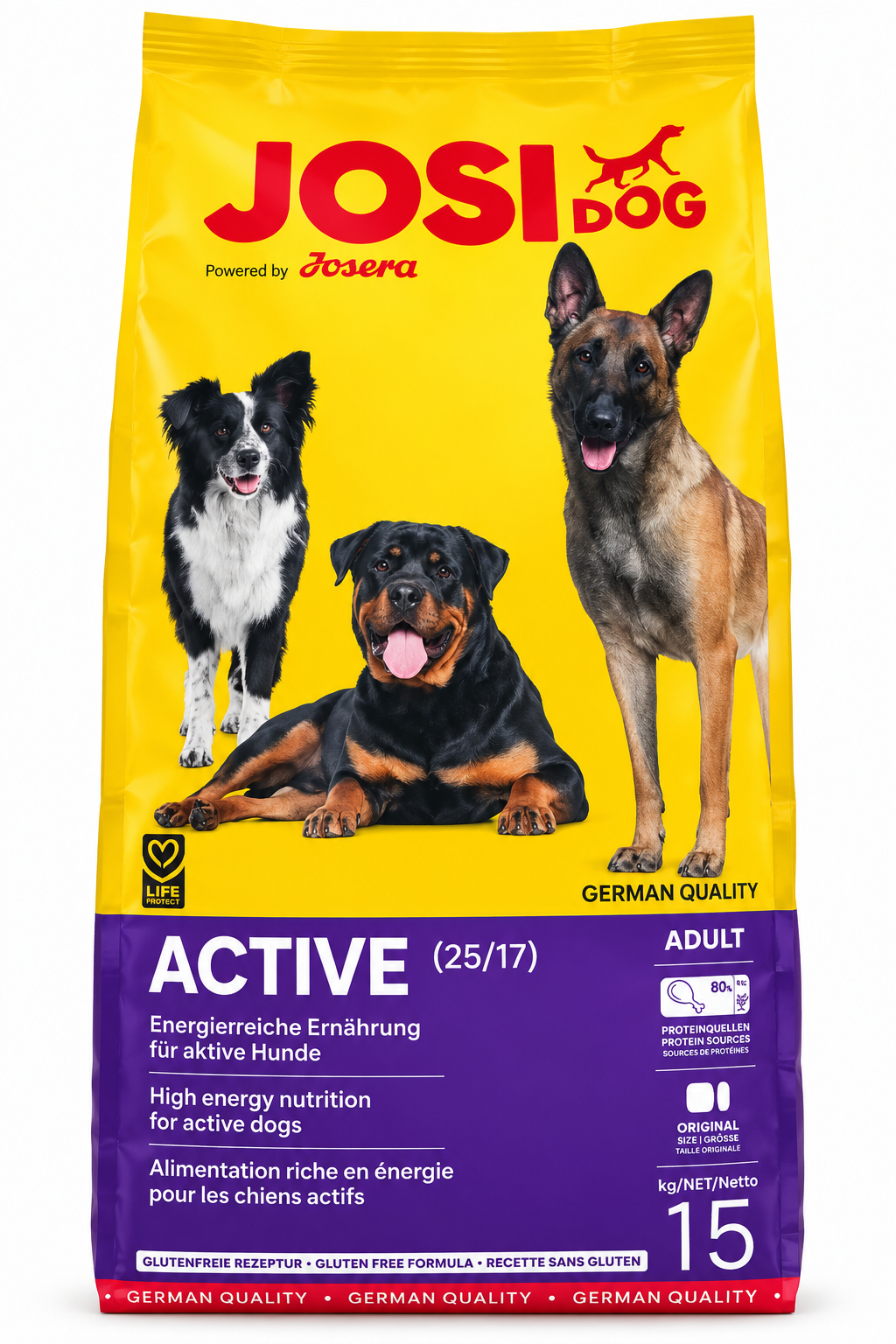 JosiDog Active Adult Dry Dog Food 15kg