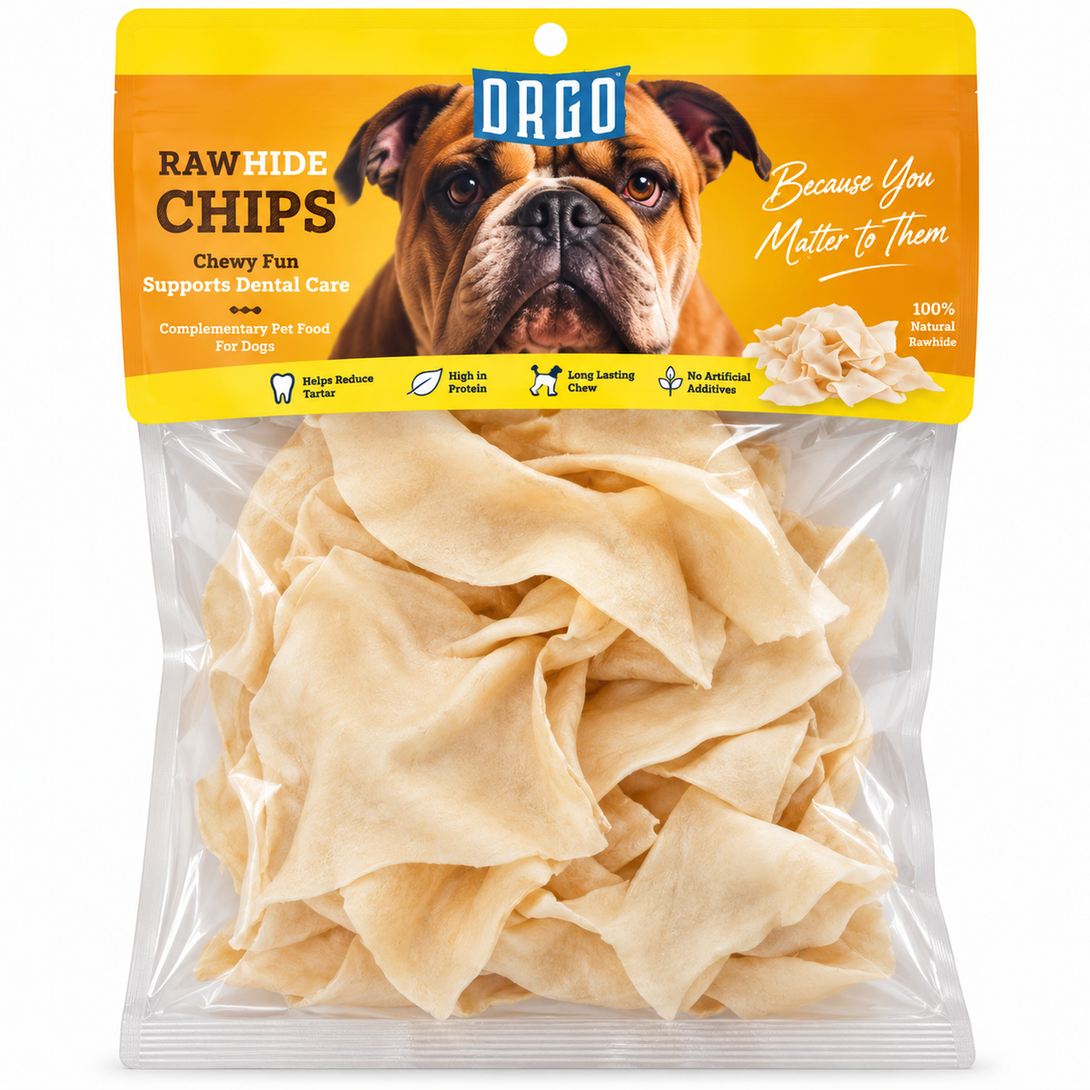 Orgo Rawhide Chips Dog Chews