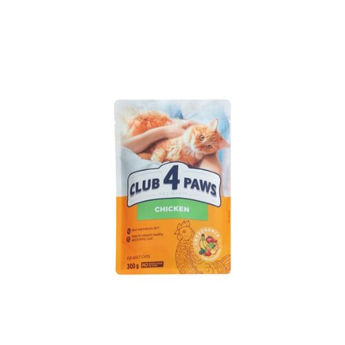 Club 4 Paws Adult Cat Dry Food with Chicken 300g