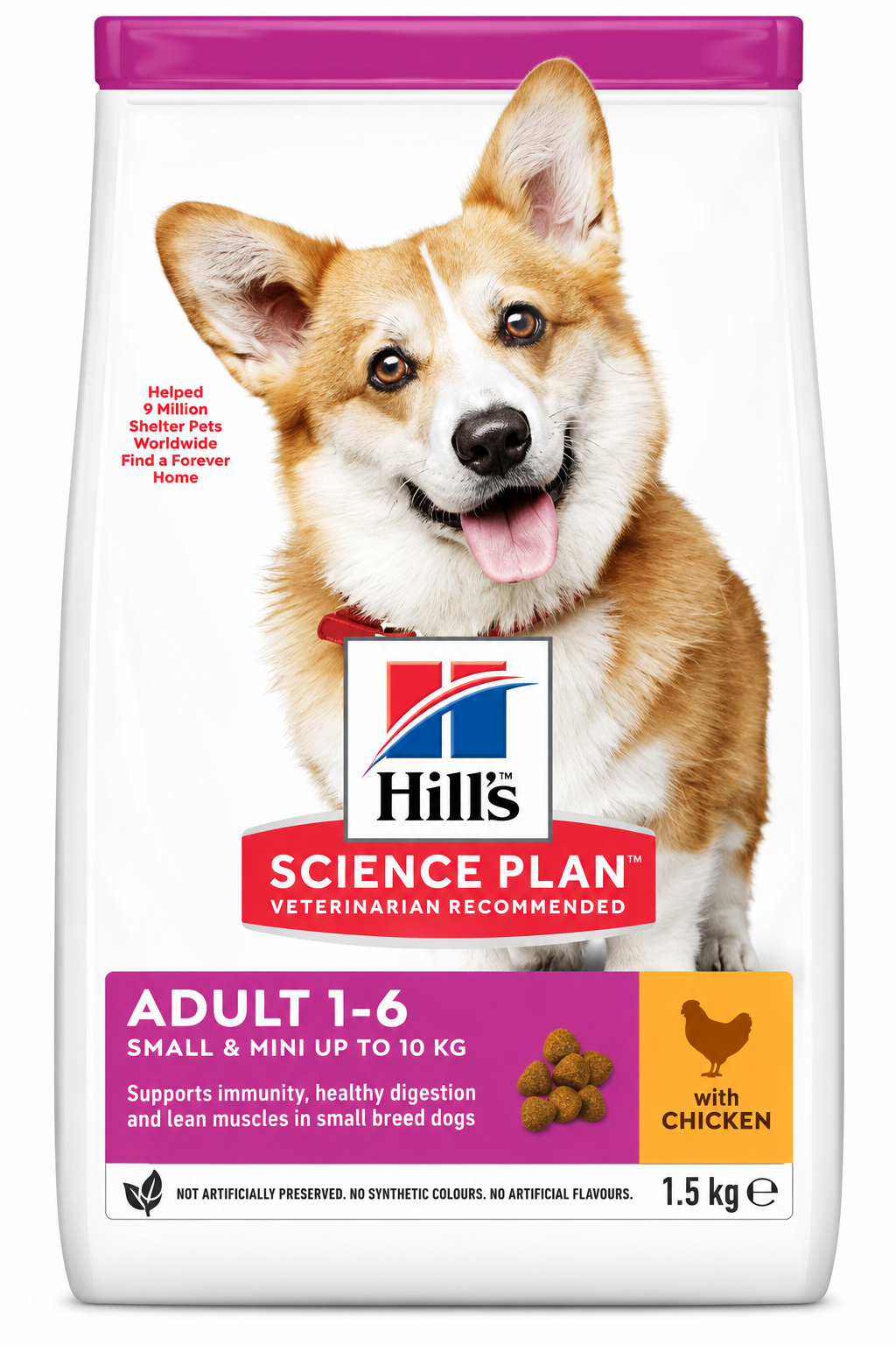 Hill’s Science Plan Adult Small & Mini Dry Dog Food with Chicken – 1.5 KG