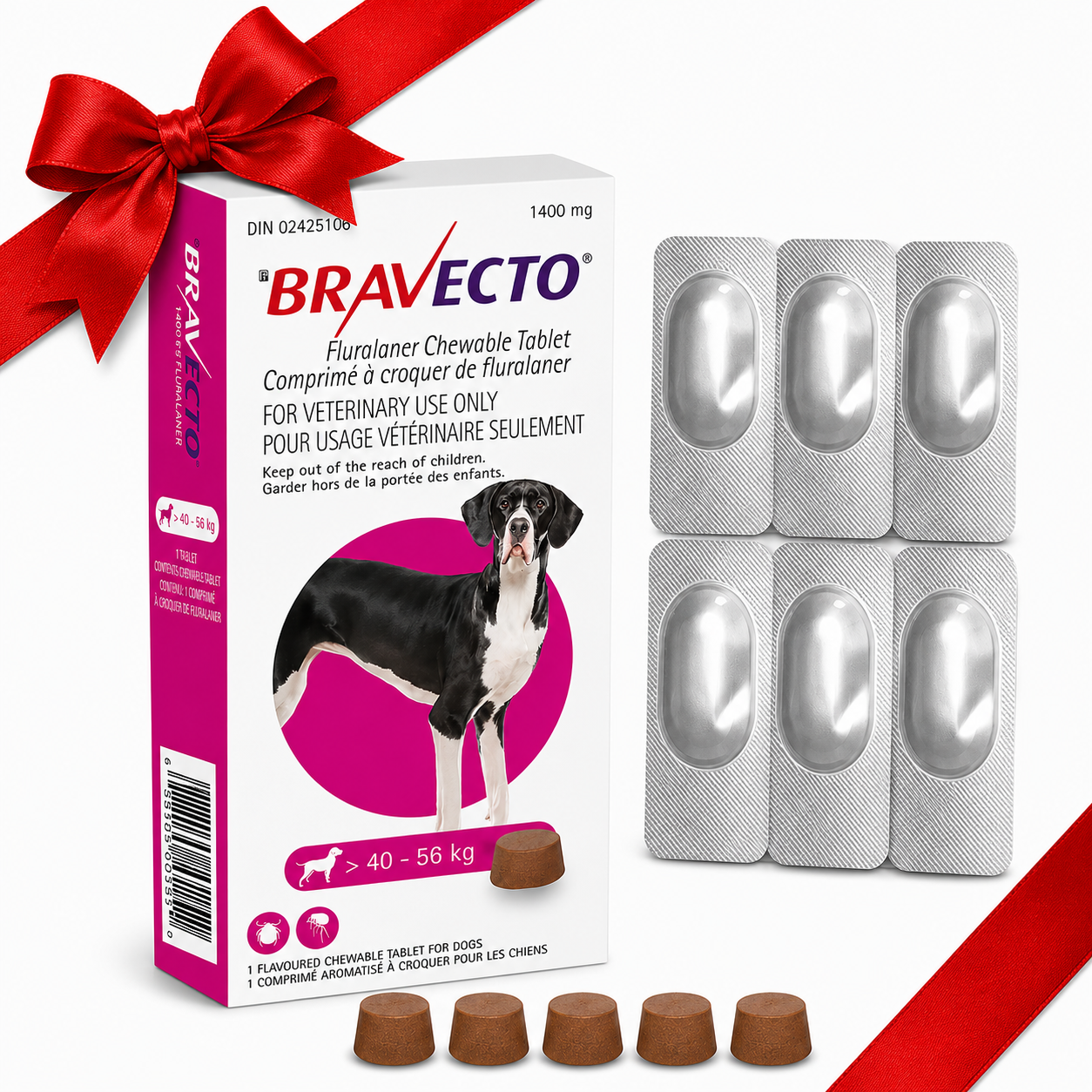 Bravecto 40–56 kg + 6 Free Evatri Tablets