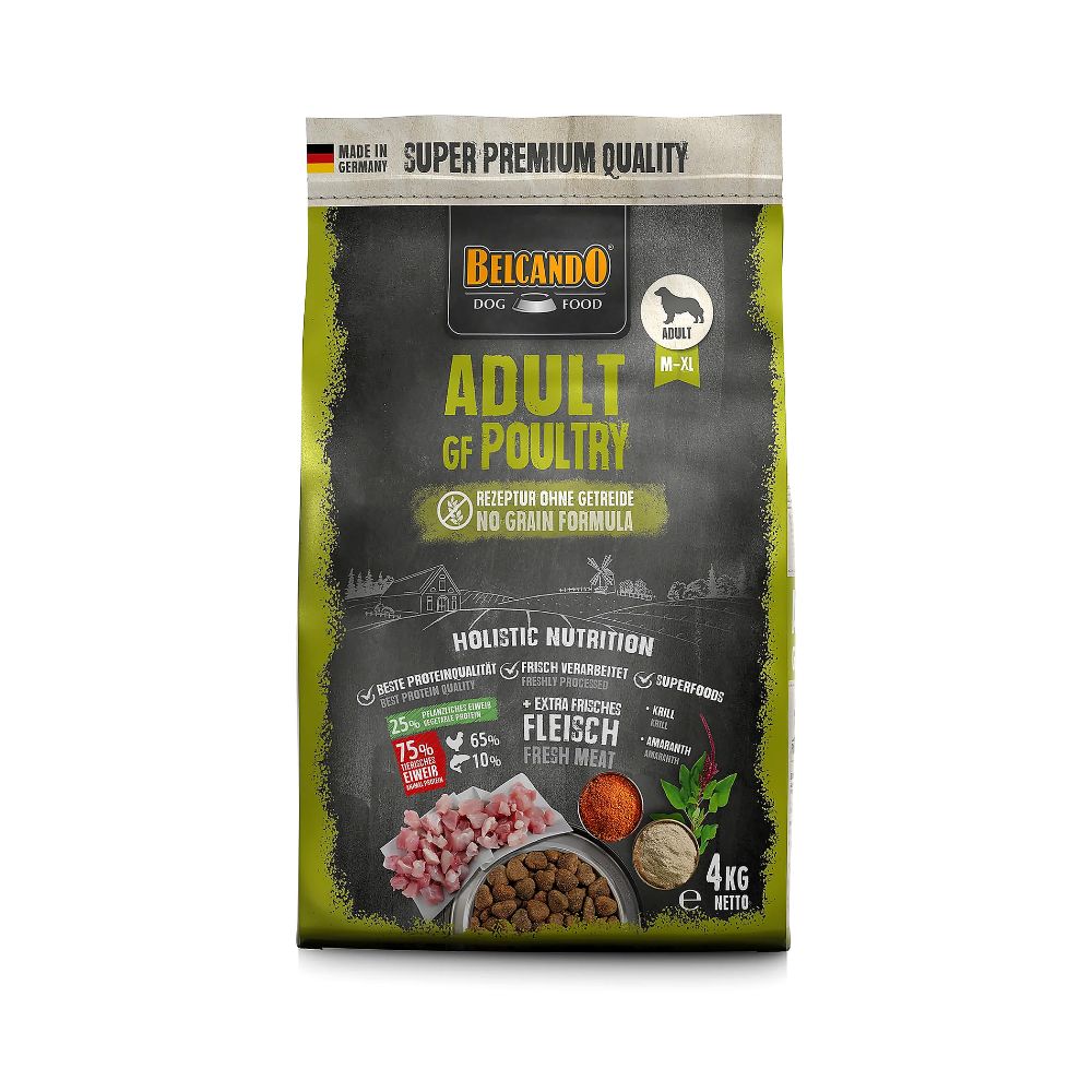 Belcando Adult Poultry Dry Food for Medium to Very Large Breed Dogs 4kg