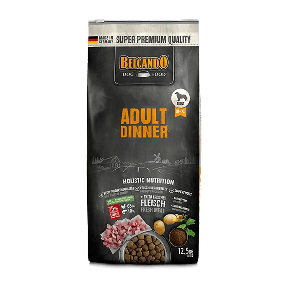 Belcando Adult Dinner Dry Food with Beef for Medium to Very Large Breed Dog 12.5kg