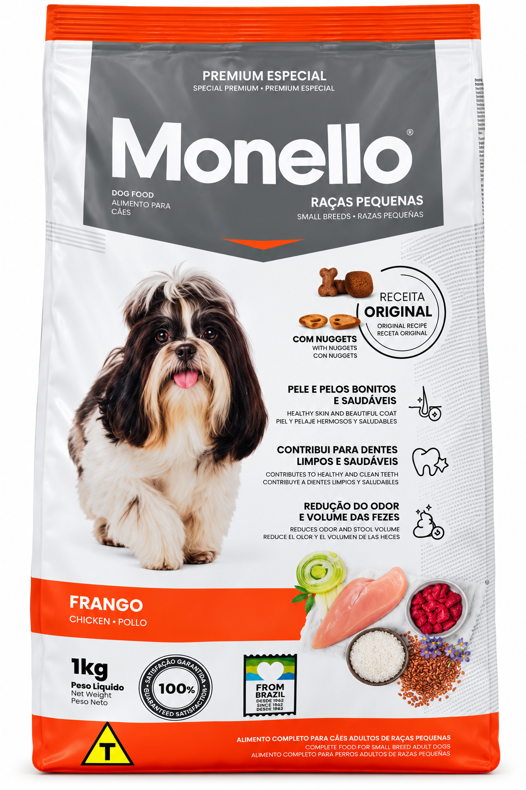 Monello Small Breeds Adult Dog Dry Food with Chicken 1kg
