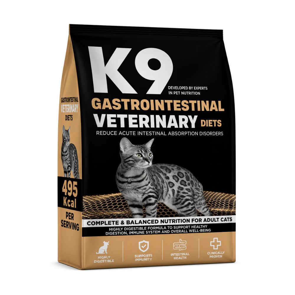 K9 Veterinary Diets Dry Food for Adult Cats Digestive Support 500 g